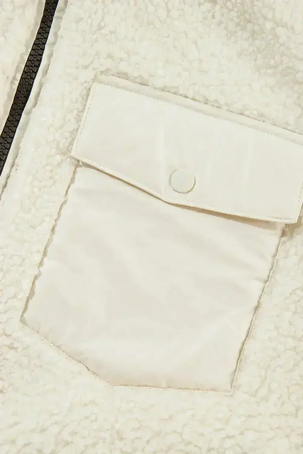 Jet Stream Zip-up Pocketed Hooded Sherpa Jacket - Femstylo