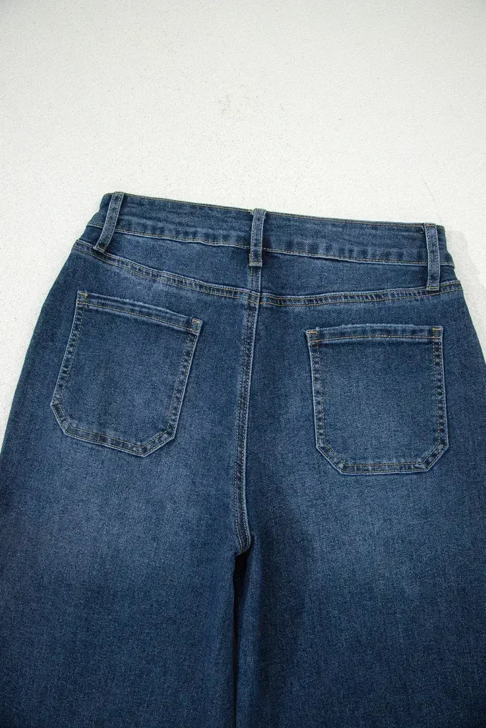 Ashleigh Blue Cropped High Rise Wide Leg Jeans - Femstylo