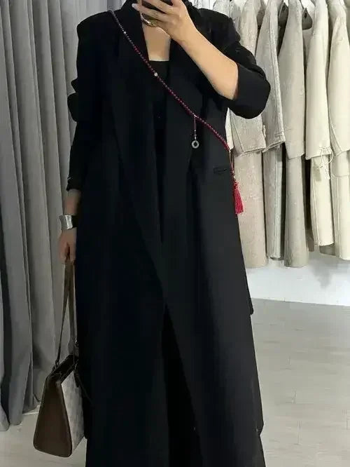Angora Red Women's Loose Double-Sided Wool Overcoat – Elegant & Cozy - Femstylo
