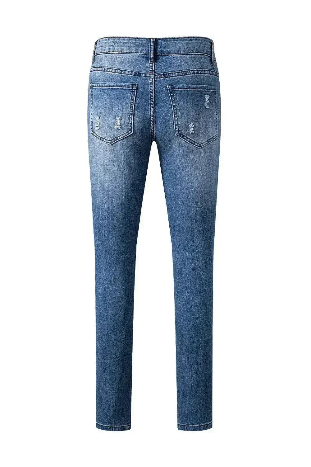 American Flag Patched Distressed Jeans - Femstylo
