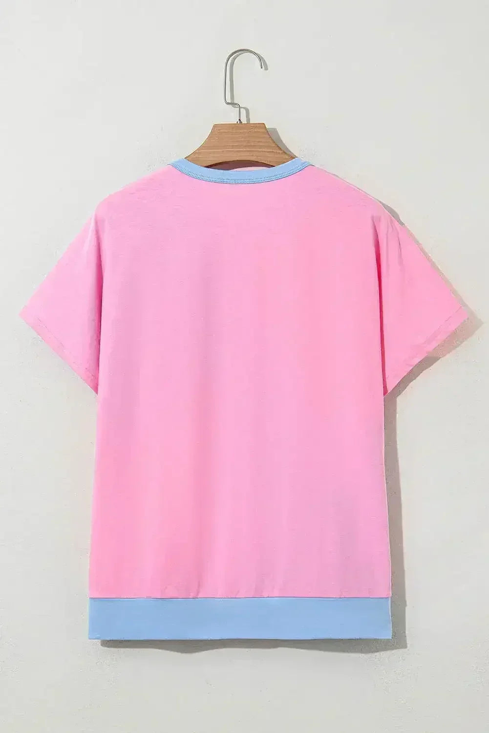 Mint Green Colorblock Half Buttons Henley T Shirt - Femstylo