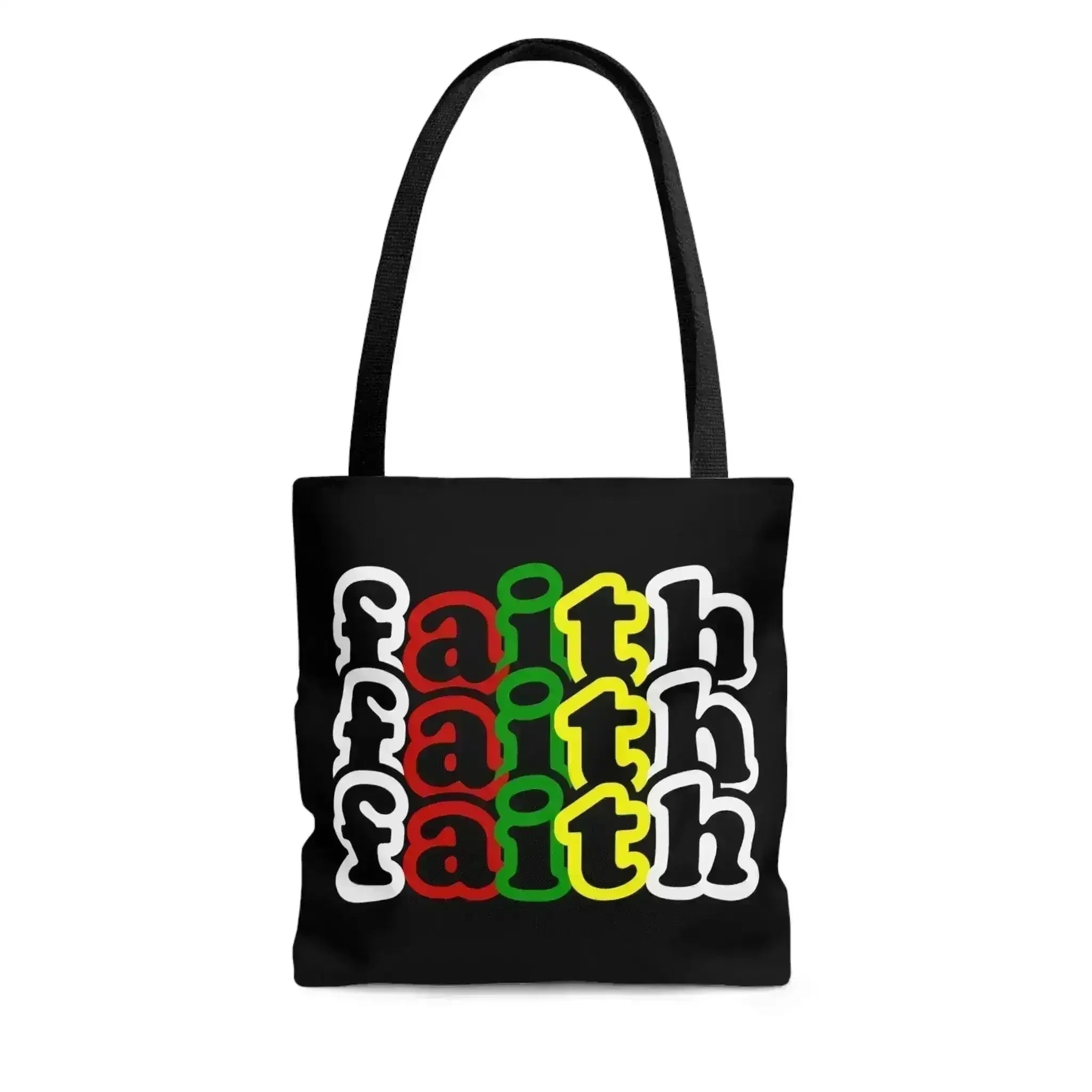 Large Tote Bag Faith Christian Inspiration Biblical Motivation Print - Femstylo