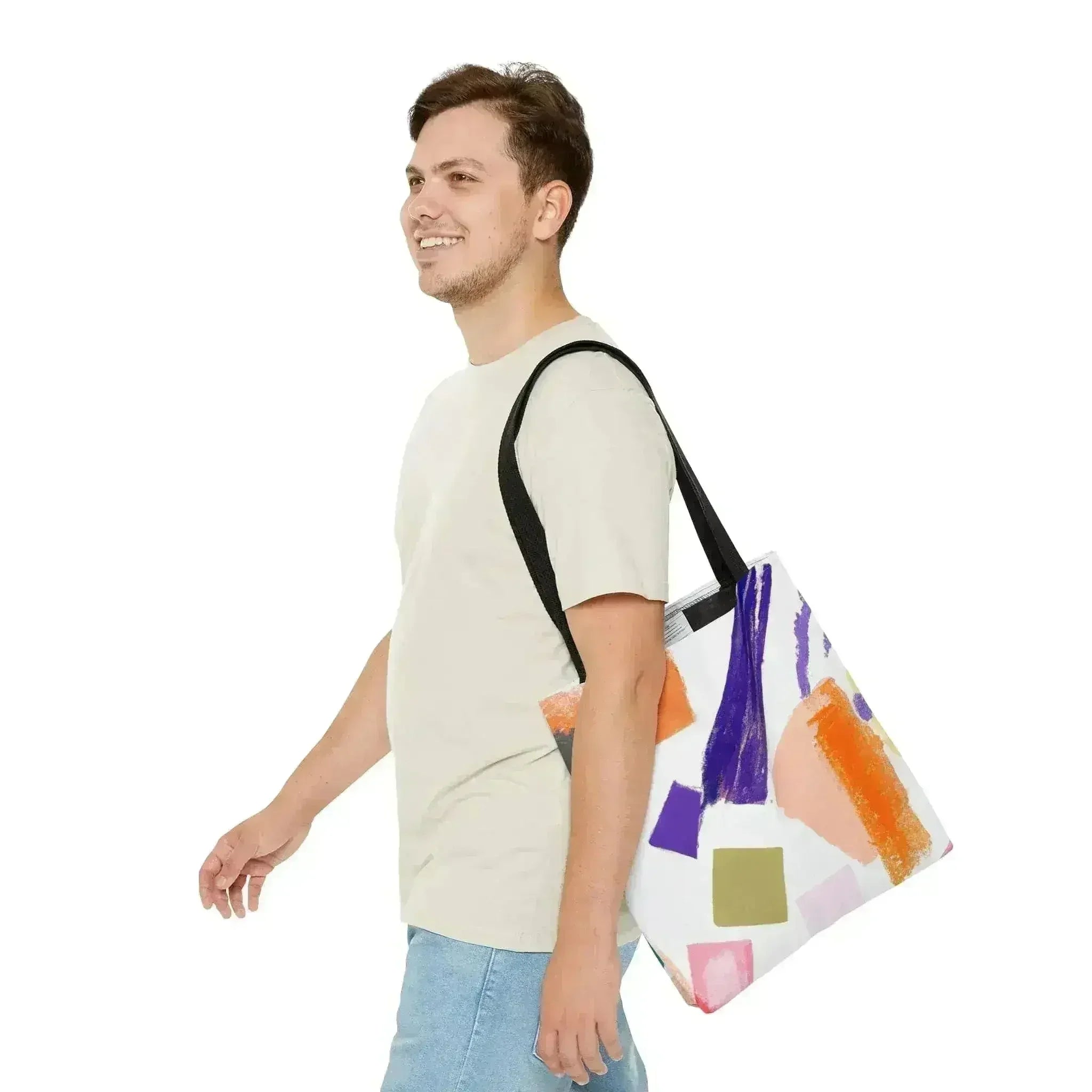 Large Tote Bag Pastel Pattern - Femstylo