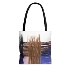 Large Tote Bag Rustic Brown Interweave Print - Femstylo