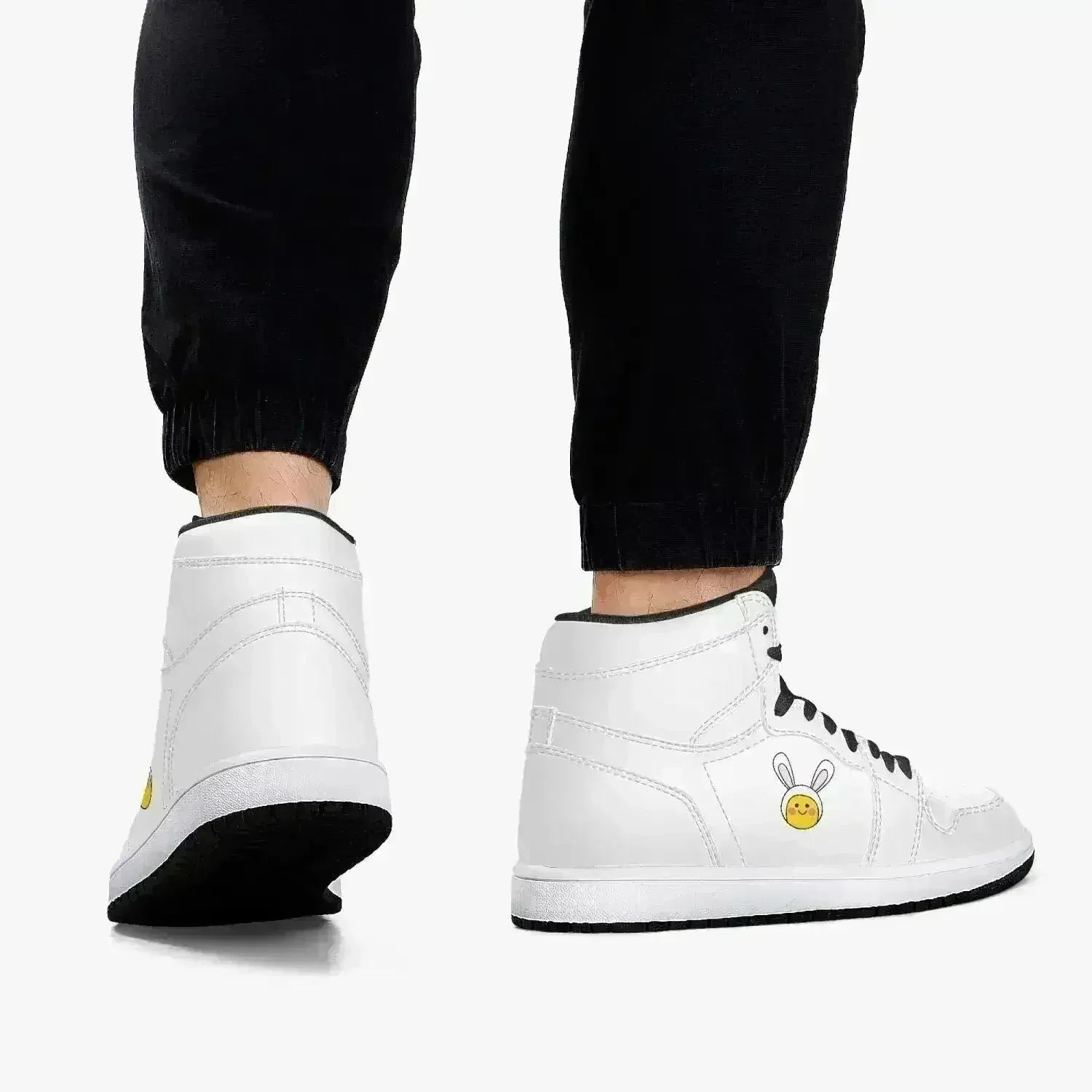 Jacki Easlick Lux Bunny High-Top Leather Sneakers - Femstylo