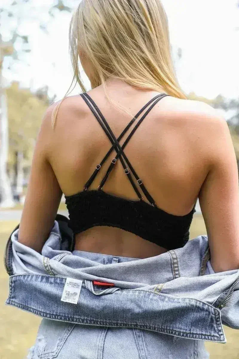 Crochet Daisy Longline Bralette - Femstylo