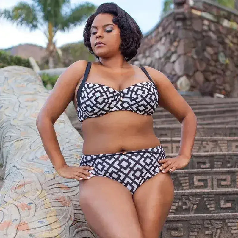 High Waist Bikini Bottom Lauma Swim Beach Party - Femstylo