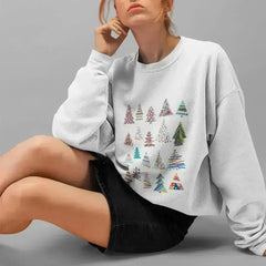 Christmas Tree Sweatshirt – Festive Loose Fit Top | S-XL - Femstylo