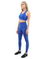 SALE! 50% OFF! Milano Leggings & Sports Bra - Blue [MADE IN ITALY] - Femstylo