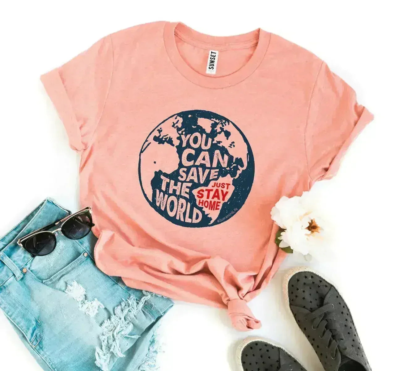 You Can Save The World T-shirt - Femstylo