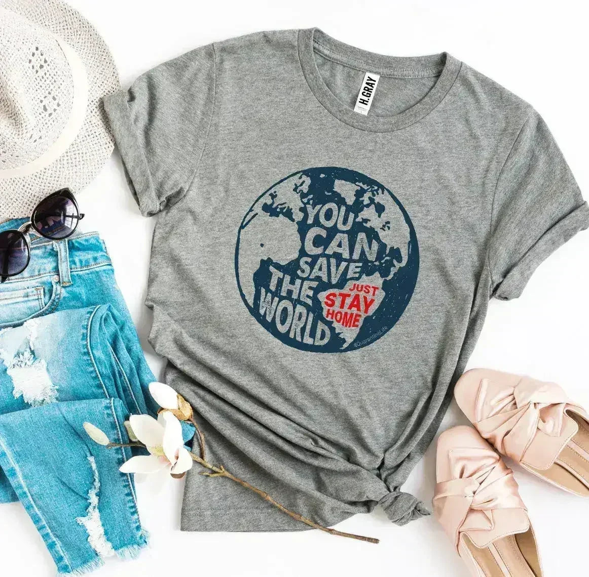 You Can Save The World T-shirt - Femstylo
