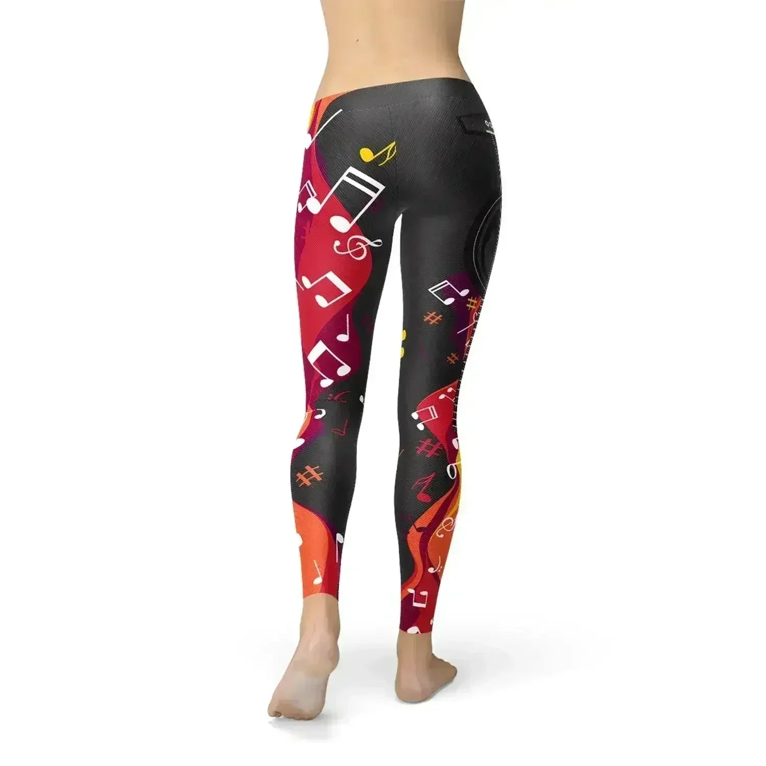Guitar and Music Note Leggings - Femstylo