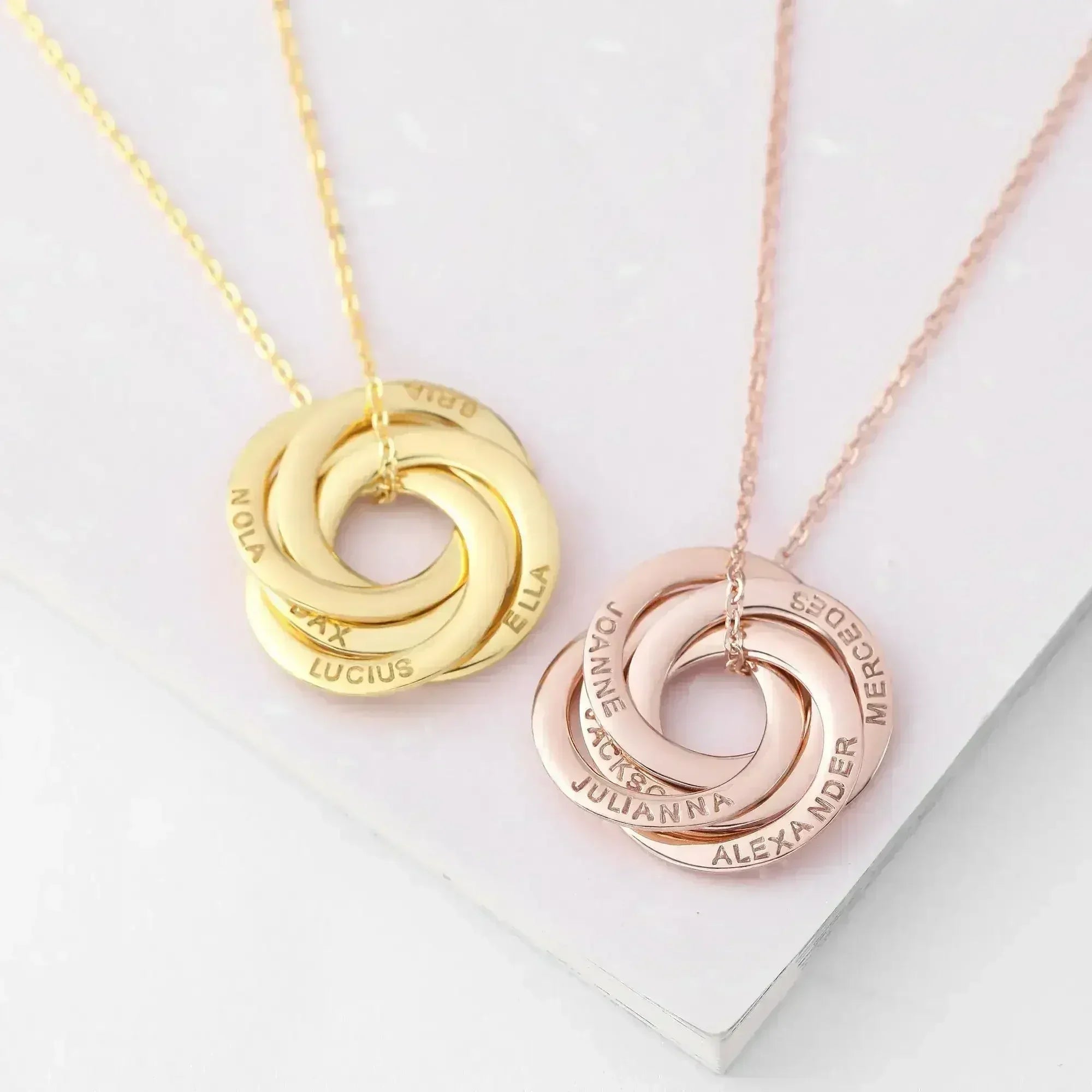 Children Name Necklace, Personalized Grandma Gift, Family Necklace - Femstylo
