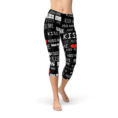 Kiss Me Black Capri Leggings - Femstylo