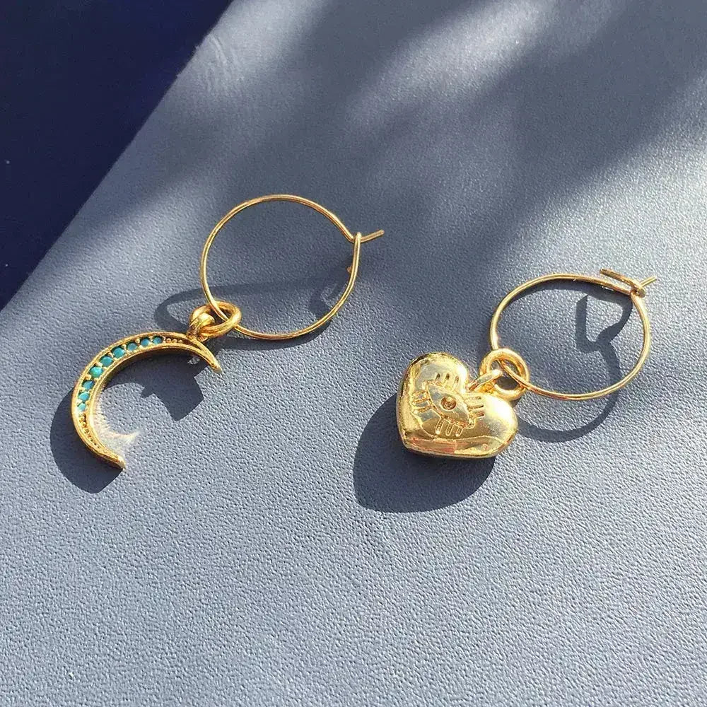 Crystal Moon Earrings - Femstylo