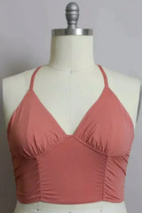 Plus Size Ruched Bralette - Femstylo