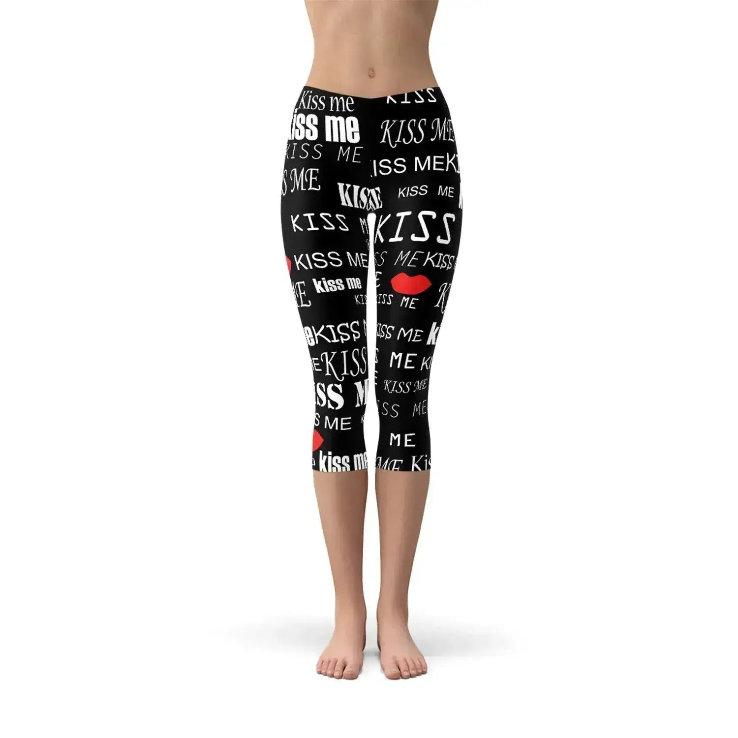 Kiss Me Black Capri Leggings - Femstylo