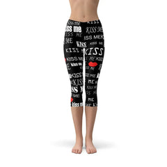 Kiss Me Black Capri Leggings - Femstylo
