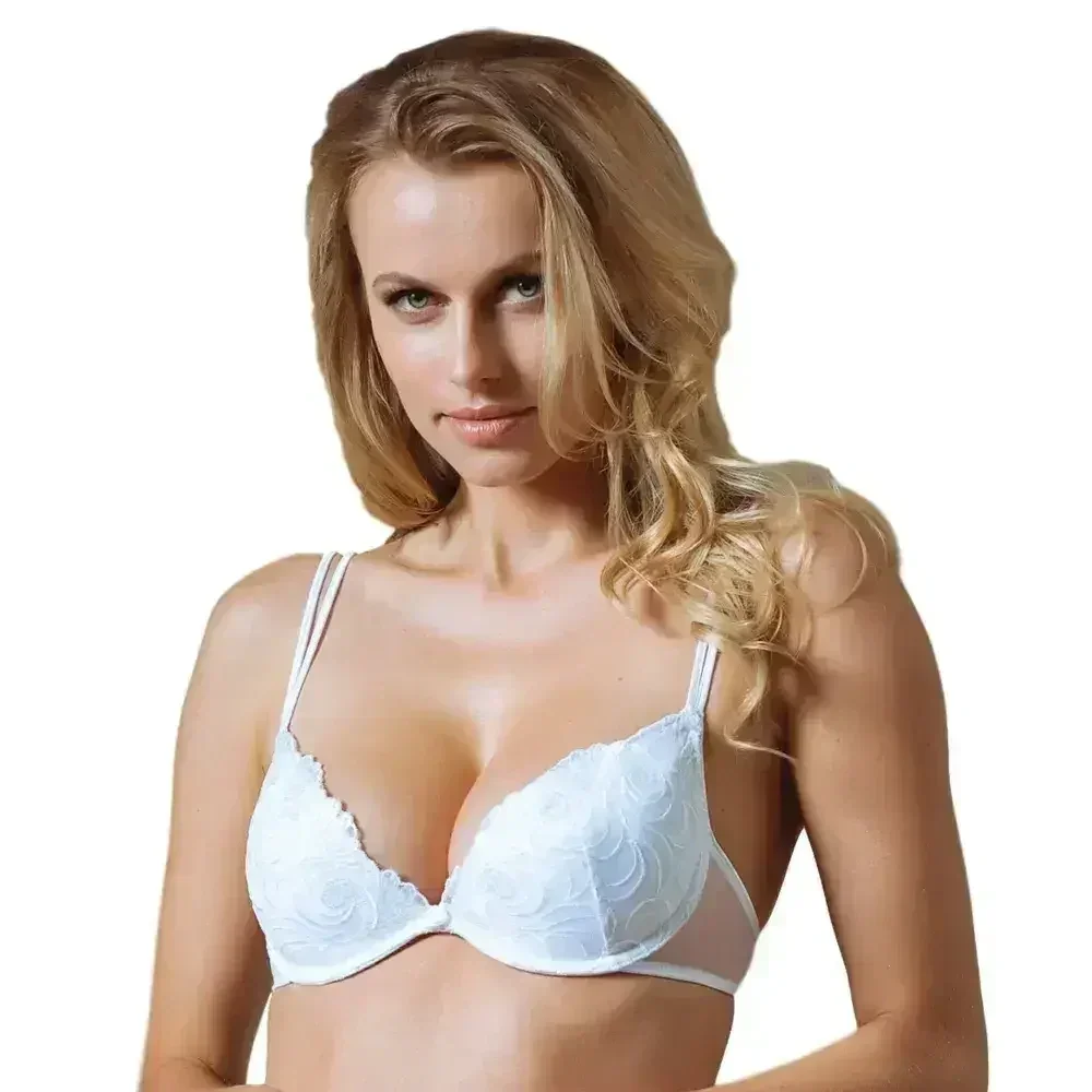 Padded Deep Plunge Bra Lavinia Flame Golden - Femstylo