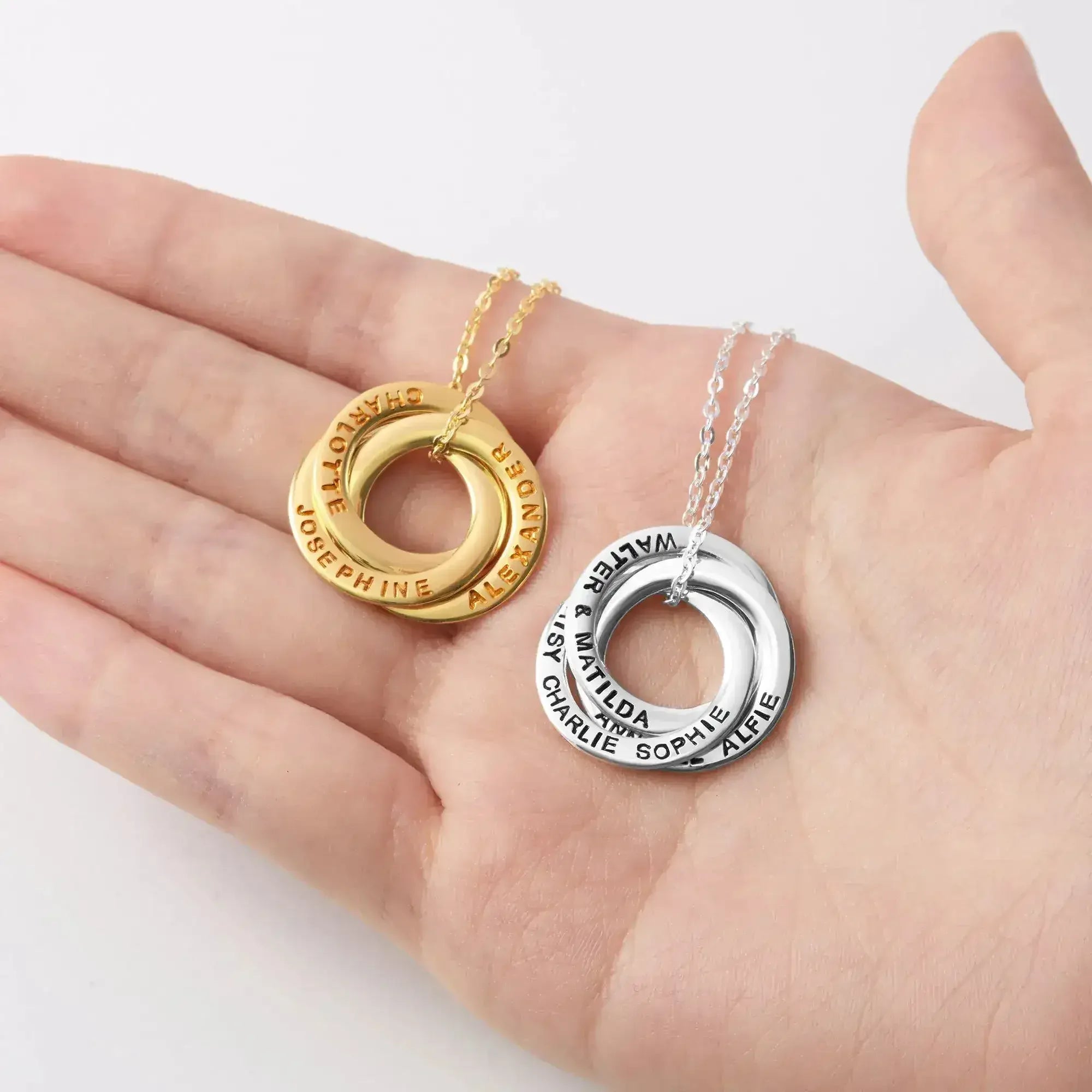 Children Name Necklace, Personalized Grandma Gift, Family Necklace - Femstylo