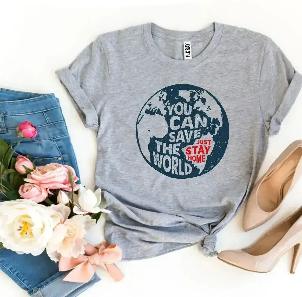 You Can Save The World T-shirt - Femstylo