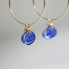 Emma Blue Hoops - Femstylo