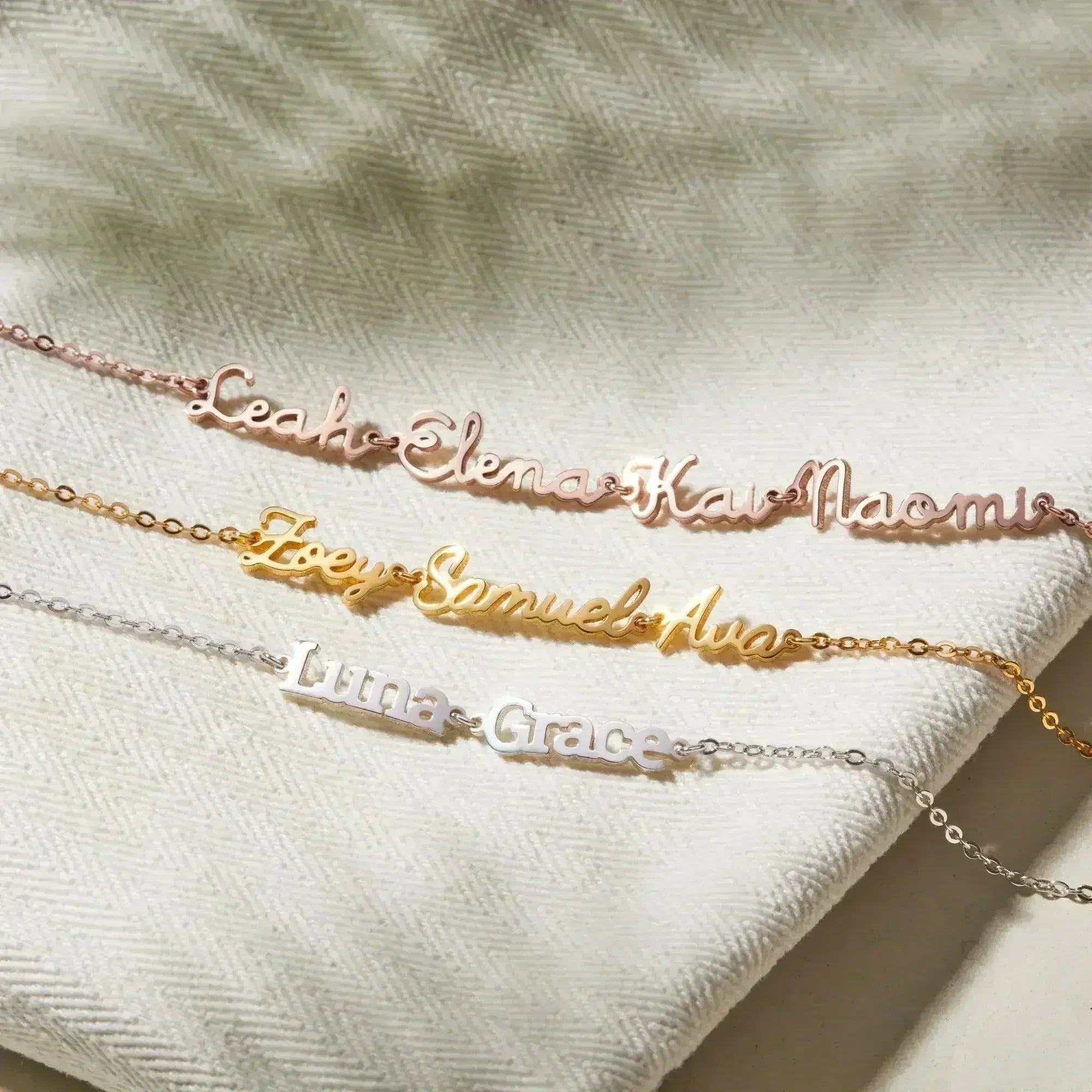 Mom Bracelet With Kids Names, Mother Bracelet, Multiple Names Bracelet - Femstylo