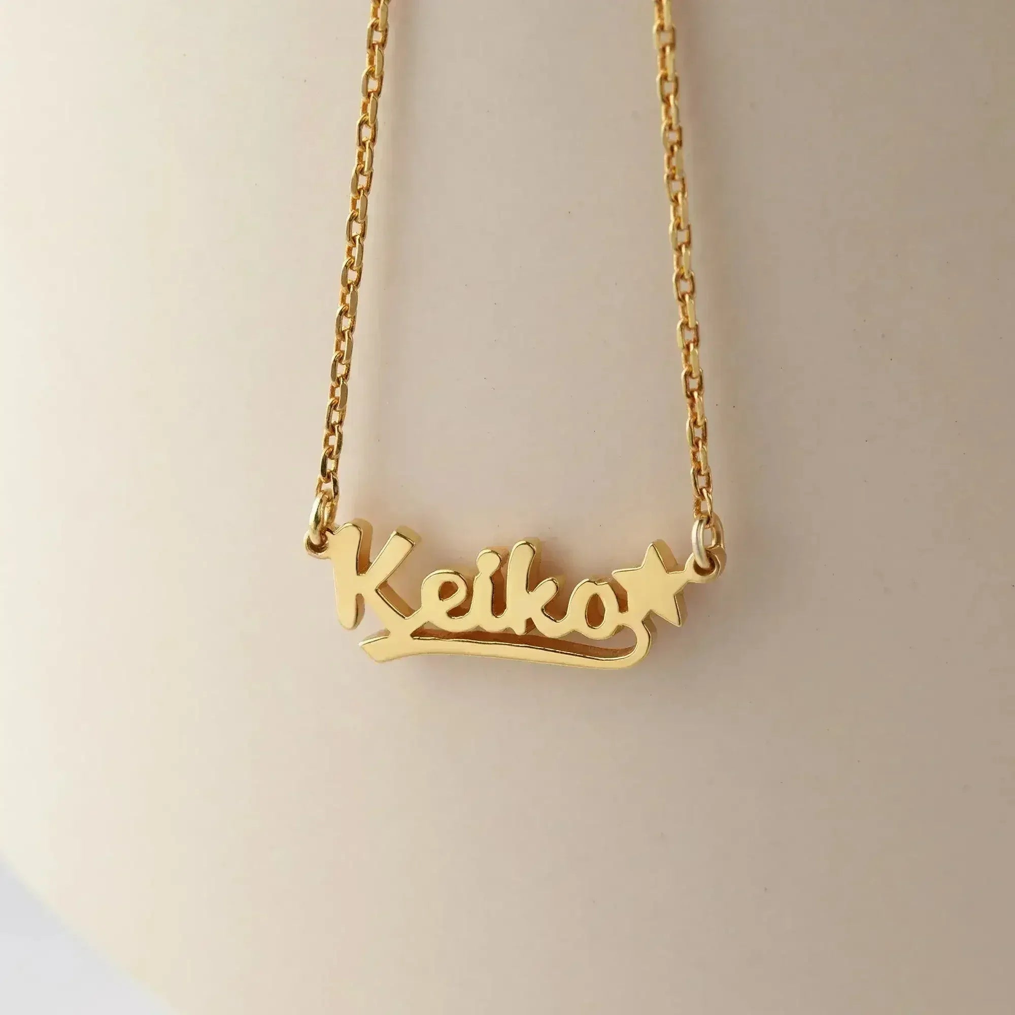 Little Girl Necklace, Baby Name Necklace, Toddler Gift, Baby Shower - Femstylo