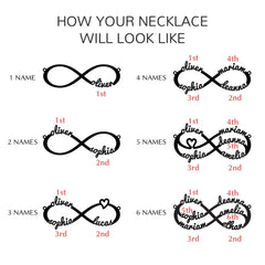 Custom Name Infinity Bracelet | Sterling Silver Mom Jewelry