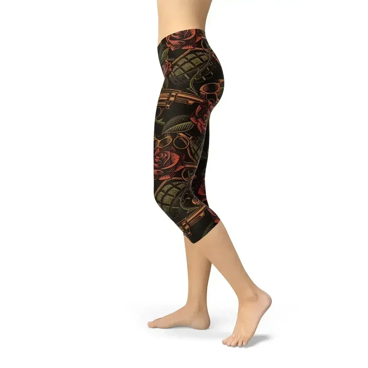 Womens Badass Capri Leggings - Femstylo