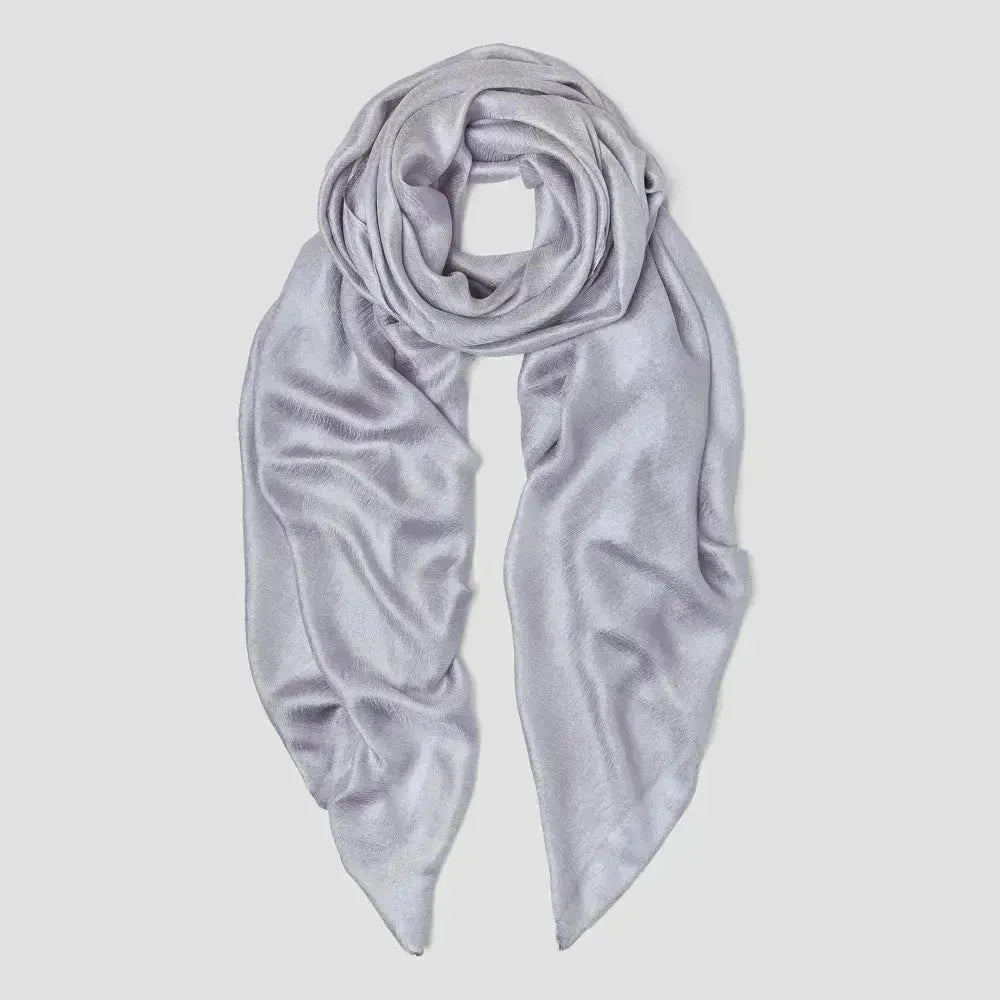 Linen Silk Scarf with Textured Finish