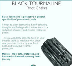Black Tourmaline & Crystal Quartz Stretch Bracelet! Genuine Crystals! - Femstylo