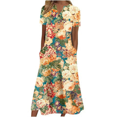 Women’s Summer Midi Dress – Casual, Light & Pocket-Ready - Femstylo