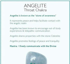 Angelite Celestite & Crystal Quartz Bracelet! Genuine Gemstones! - Femstylo
