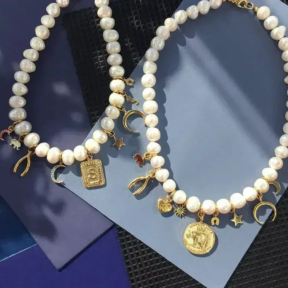Lucky Charm Pearl Necklace - Femstylo