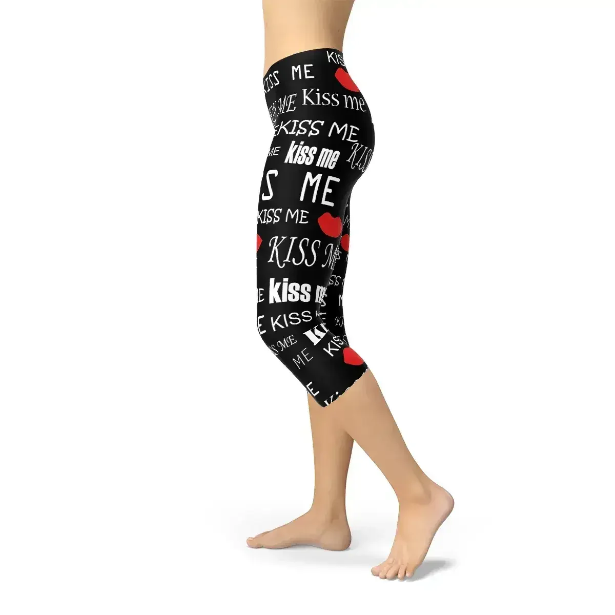 Kiss Me Black Capri Leggings - Femstylo