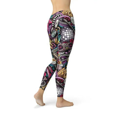 Womens Grunge Rock n Roll Leggings - Femstylo