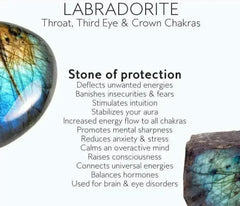 Blue Flash Labradorite & Rainbow Moonstone Stretch Bracelet! - Femstylo