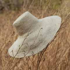 RIRI Jute Handwoven Straw Hat In Natural Beige - Femstylo