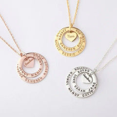 Grandma Jewelry, Grandmother Necklace with Names, Custom Grandma Gift - Femstylo