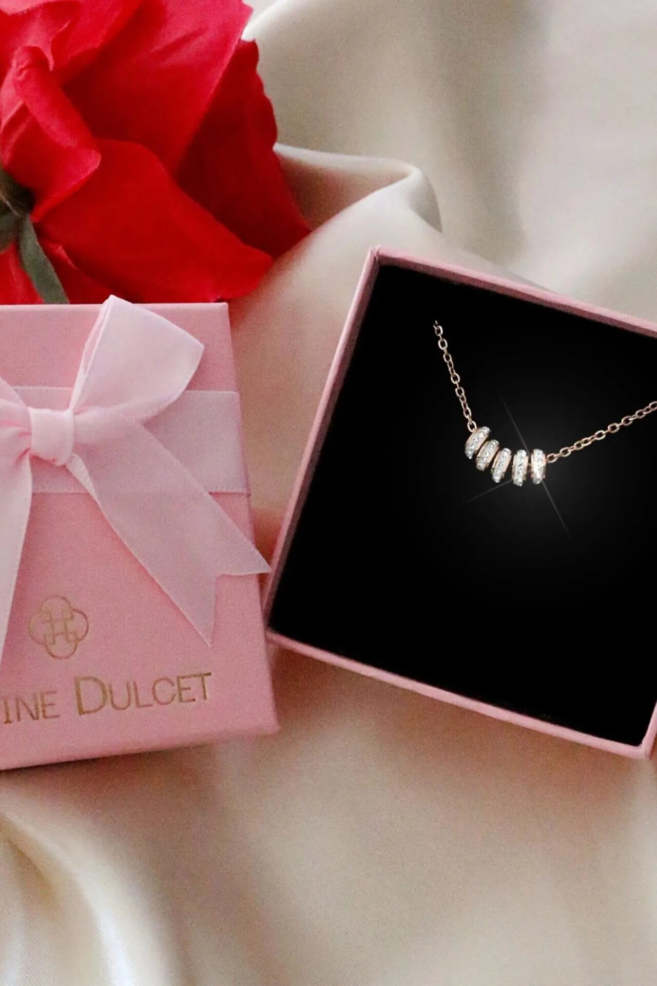 Sunflower Huggie Earrings - 18K Rose Gold & CZ | Femstylo