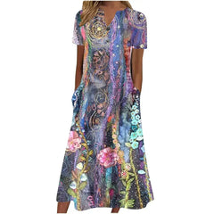 Women’s Summer Midi Dress – Casual, Light & Pocket-Ready - Femstylo