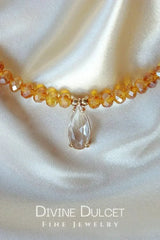 18 Karat Champagne Color Austrian Crystals Choker - Femstylo
