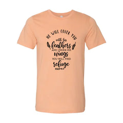 DT0120 He Will Cover You With His Wings Shirt - Femstylo