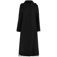 Faux Wool Longline Hooded Winter Coat