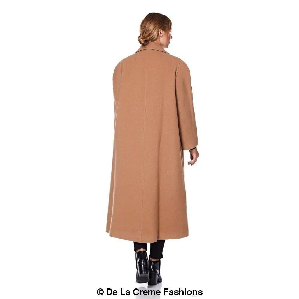 Plus Size Wool Cashmere Coat - Curve Inclusive | Femstylo