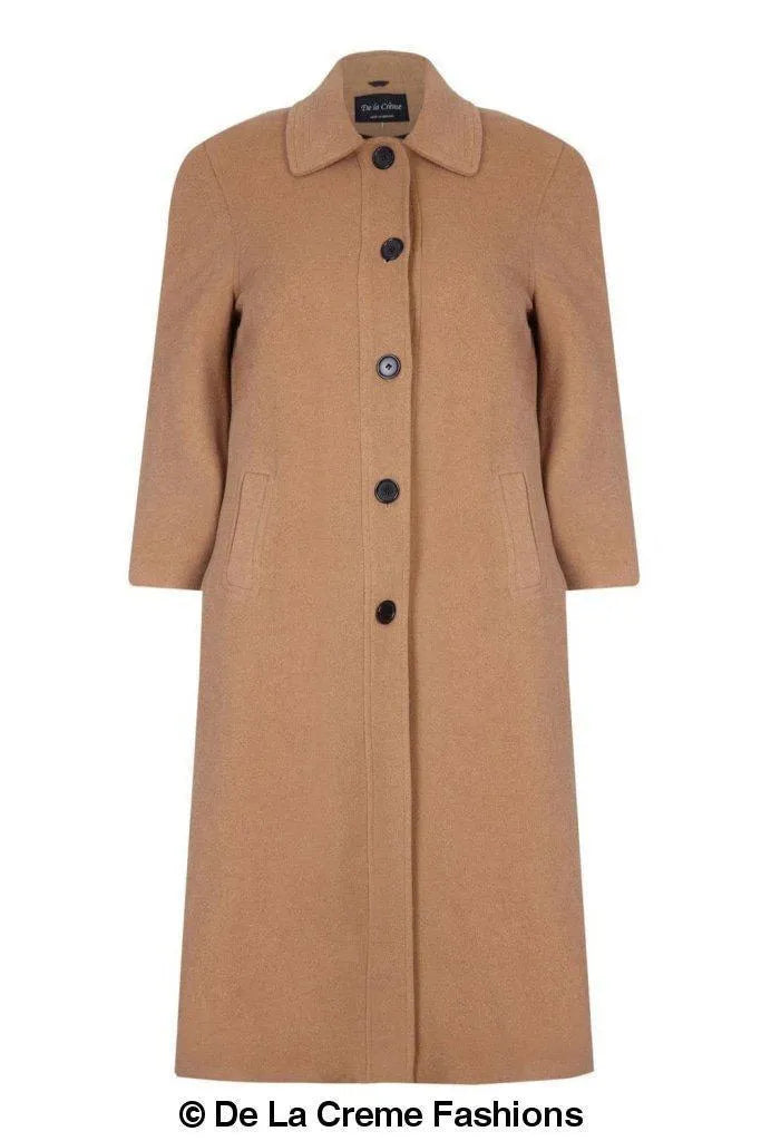 Plus Size Wool Cashmere Coat - Curve Inclusive | Femstylo