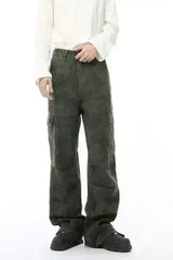 Camouflage Cargo Jeans with Pockets - Femstylo