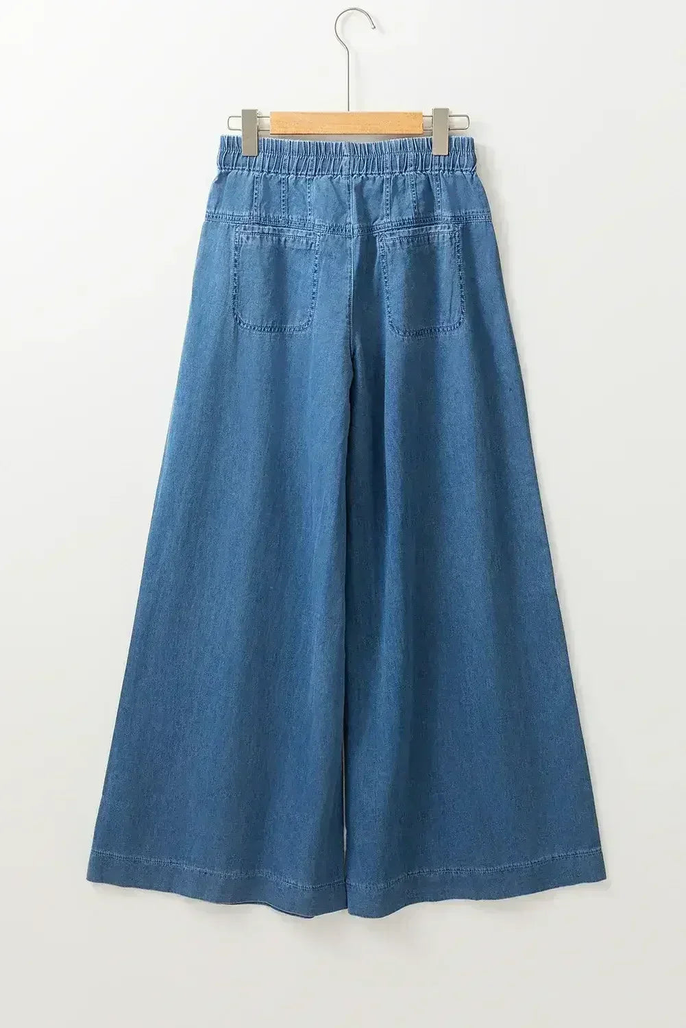 Carbon Grey Mineral Wash Button High Waist Wide Leg Jeans - Femstylo