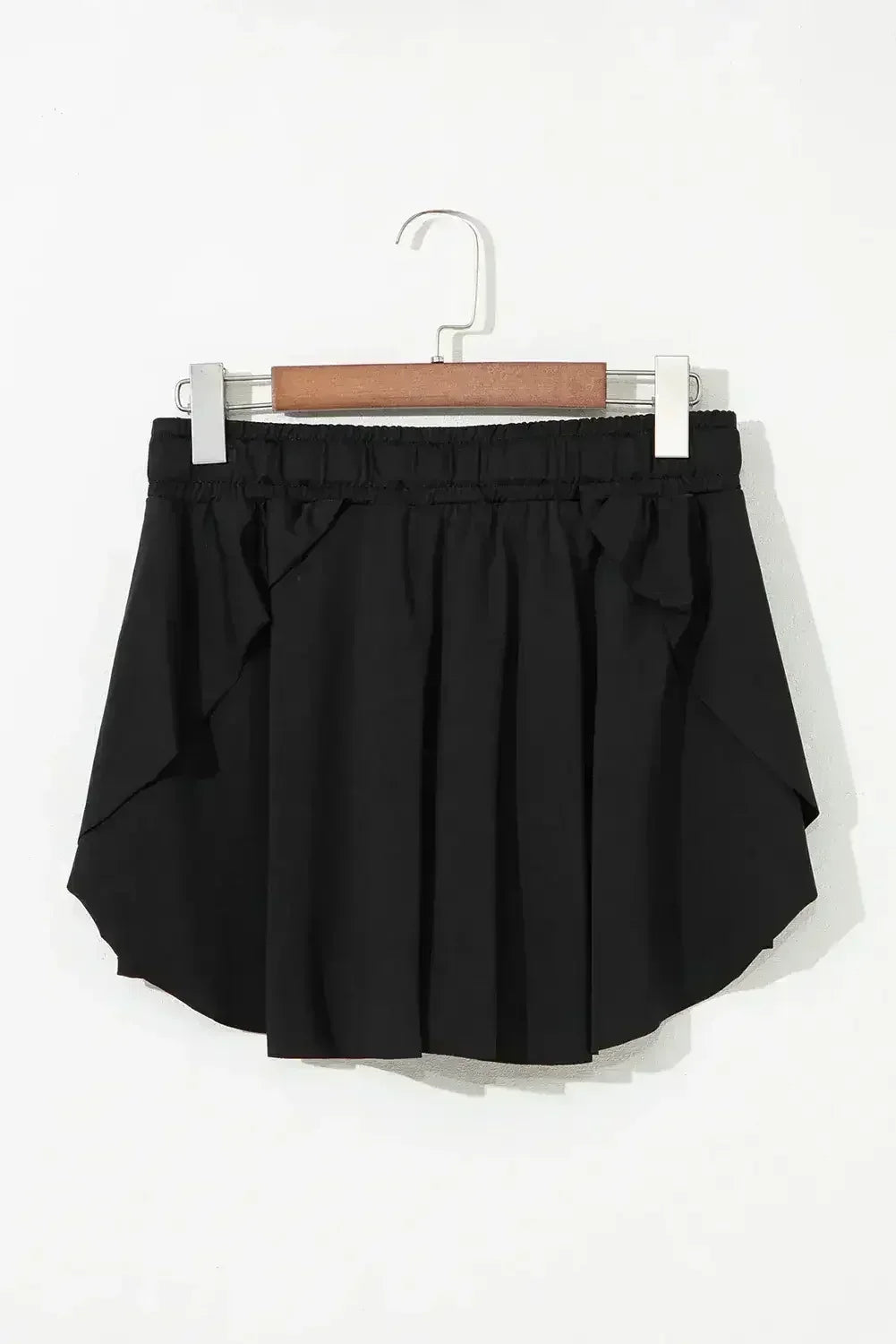 Light Green Drawstring High Waist Lined Tennis Skort - Femstylo